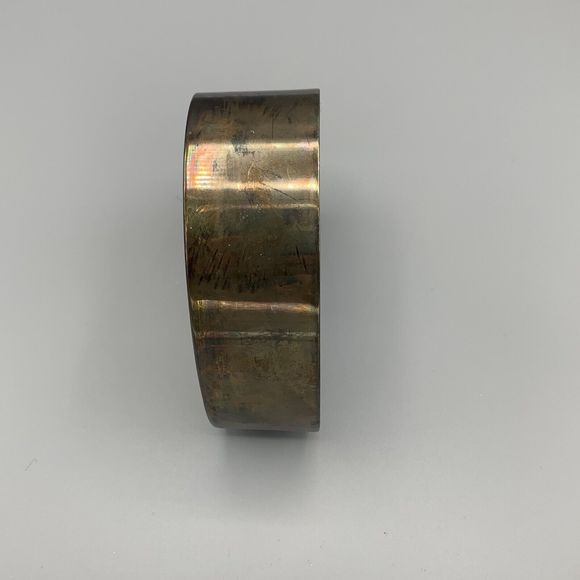 Vtg Metal Silver Toned Heart Trinket Box Blue Lining Jewely Box Gold Tone Bow - Picture 10 of 16